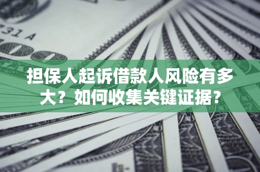 济南担保人起诉借款人风险有多大？如何收集关键证据？