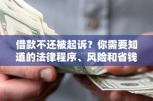 济南借款不还被起诉？你需要知道的法律程序、风险和省钱技巧