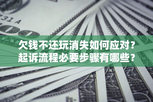 济南欠钱不还玩消失如何应对？起诉流程必要步骤有哪些？